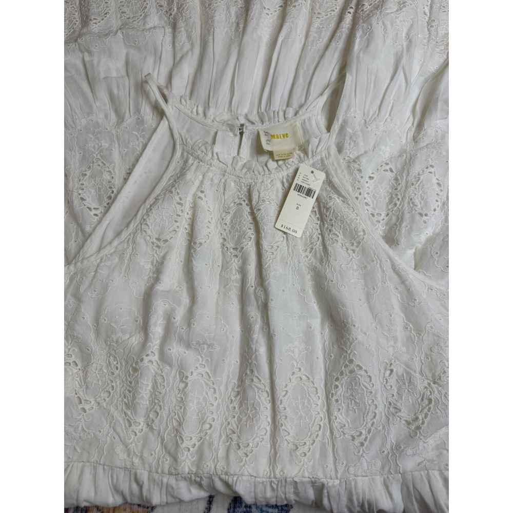 Anthropologie Eyelet Dress NWT Women's 8 Cottagecore Boho Maeve Festival Lace - Picture 7 of 13
